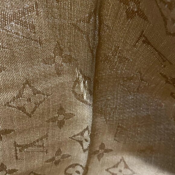 LOUIS VUITTON Shawl Monogram Camel - Unconfirmed Scarf 413-052025 - Picture 4 of 7